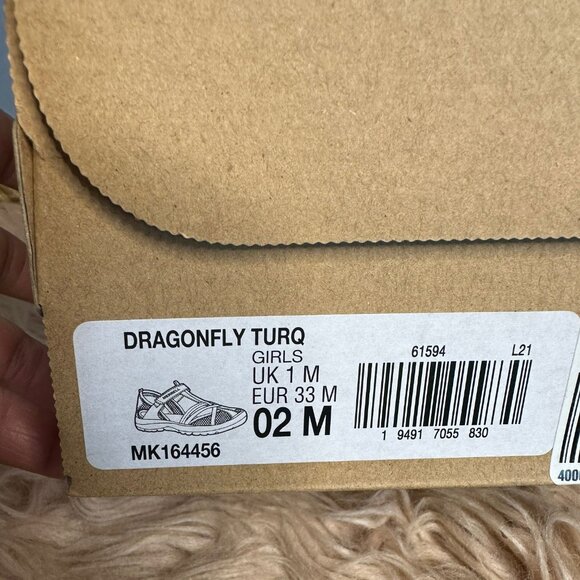 NIB MERRELL Dragonfly Girls Waterproof Sandals - YOUTH 2 - Picture 9 of 9